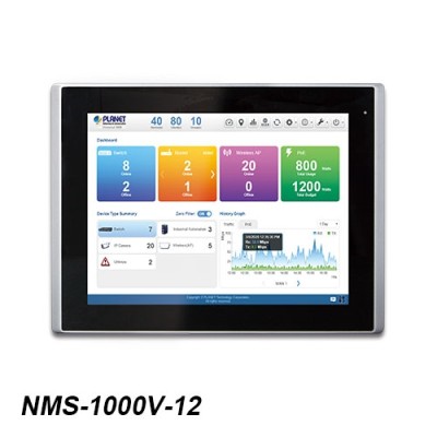 PLANET NMS-1000V-12 Universal Network Management Controller with LCD Touch Screen (10”/12”)