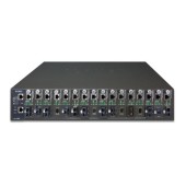 PLANET MC-1610MR 19 16-slot SNMP Managed Media Converter Chassis (AC Power) with redundant power option
