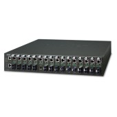 PLANET MC-1610MR 19 16-slot SNMP Managed Media Converter Chassis (AC Power) with redundant power option