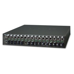 PLANET MC-1610MR 19" 16-slot SNMP Managed Media Converter Chassis (AC Power) with redundant power option PLANET MC-1610MR 19" 16-slot SNMP Managed Media Converter Chassis (AC Power) with redundant power option