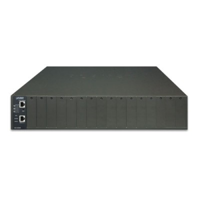 PLANET MC-1610MR 19 16-slot SNMP Managed Media Converter Chassis (AC Power) with redundant power option