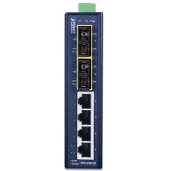PLANET ISW-621S15 4+2 100FX Port Single-mode Industrial Ethernet Switch - 15km  (-10~60C) PLANET ISW-621S15 4+2 100FX Port Single-mode Industrial Ethernet Switch - 15km  (-10~60C)