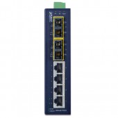 PLANET ISW-621T 4+2 100FX Port Multimode Industrial Ethernet Switch - 2km (-40~85C)