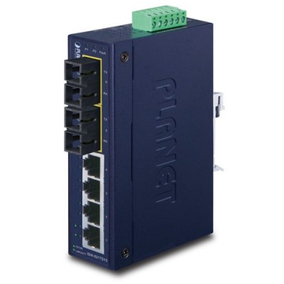 PLANET ISW-621T 4+2 100FX Port Multimode Industrial Ethernet Switch - 2km (-40~85C)