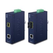 PLANET IFT-802T IP30 Slim type Industrial Fast Ethernet Media Converter SC Multimode connector