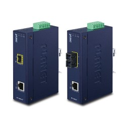 PLANET IFT-802TS15 IP30 Slim type Industrial Fast Ethernet Media Converter SC Single Mode - 15KM PLANET IFT-802TS15 IP30 Slim type Industrial Fast Ethernet Media Converter SC Single Mode - 15KM