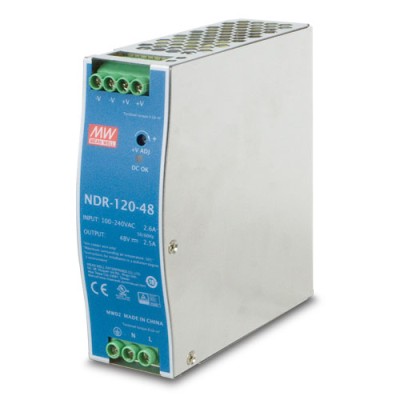PLANET PWR-75-48 75W 48V DC Single Output Industrial DIN-rail Power Supply