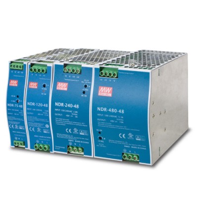 PLANET PWR-75-48 75W 48V DC Single Output Industrial DIN-rail Power Supply