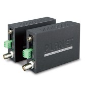 PLANET VF-106G-KIT  1-Channel 4-in-1 Video over Gigabit Fiber(SC WDM) converter up to 20KM, a pair include Tx & Rx in package (TVI/CVI/AHD/CVBS)