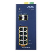 PLANET IGS-10020HPT Industrial 8-port 10/100/1000T 802.3at PoE + 2-port 1G/2.5G SFP Managed Switch