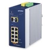 PLANET IGS-10020HPT Industrial 8-port 10/100/1000T 802.3at PoE + 2-port 1G/2.5G SFP Managed Switch