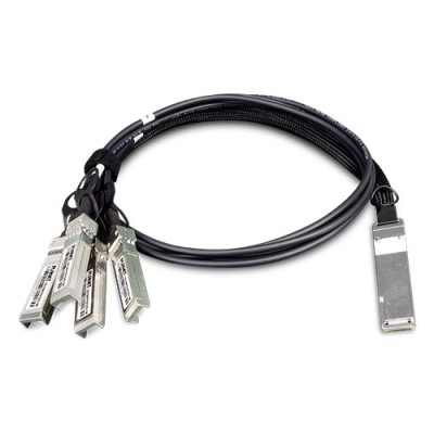 PLANET CB-QSFP4X10G-1M 40G QSFP+ to 4 10G SFP+ Direct Attached Copper Cable 1m