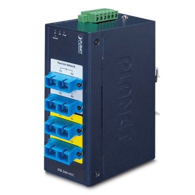 PLANET IFB-244-MSC Industrial 2-Channel Optical Fiber Bypass Switch - Multimode SC connector