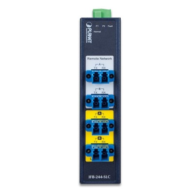 PLANET IFB-244-MSC Industrial 2-Channel Optical Fiber Bypass Switch - Multimode SC connector