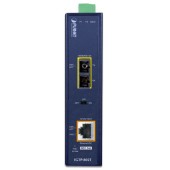 PLANET IGTP-802T IP30 Industrial 10/100/1000BASE-T to 1000BASE-SX Converter with 802.3at PoE+ (Multimode - 220m/550m)