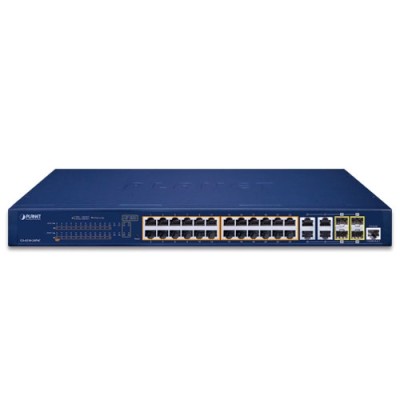 PLANET GS-4210-24PL4C 24-Port 10/100/1000T 802.3at PoE+ 4-Port Gigabit TP/SFP Combo Managed Switch