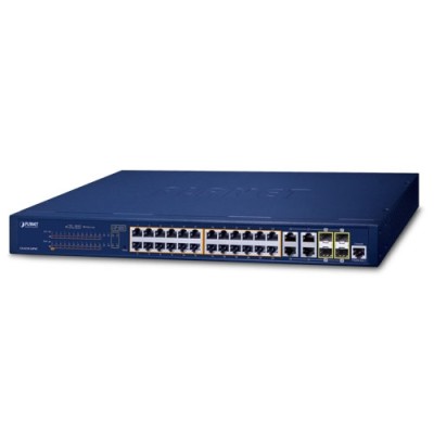 PLANET GS-4210-24PL4C 24-Port 10/100/1000T 802.3at PoE+ 4-Port Gigabit TP/SFP Combo Managed Switch