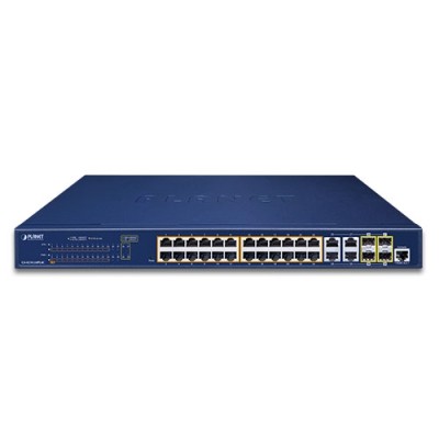 PLANET GS-4210-24PL4C 24-Port 10/100/1000T 802.3at PoE+ 4-Port Gigabit TP/SFP Combo Managed Switch