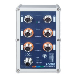 PLANET IGS-604HPT-M12 Industrial IP67 Rated 4-Port 10/100/1000T 802.3at PoE + 2-Port 10/100/1000T Managed Ethernet Switch PLANET IGS-604HPT-M12 Industrial IP67 Rated 4-Port 10/100/1000T 802.3at PoE + 2-Port 10/100/1000T Managed Ethernet Switch