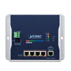 PLANET WGR-500-4P IP30 Industrial Wall-mount Gigabit Router with 4-Port 802.3at PoE+(120W PoE Budget PLANET WGR-500-4P IP30 Industrial Wall-mount Gigabit Router with 4-Port 802.3at PoE+(120W PoE Budget
