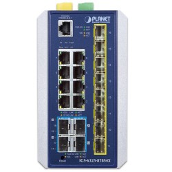 PLANET IGS-6325-8T8S4X Industrial L3 8-Port 10/100/1000T + 8-Port 1G/2.5G SFP + 4-Port 10G SFP+ Managed Ethernet Switch PLANET IGS-6325-8T8S4X Industrial L3 8-Port 10/100/1000T + 8-Port 1G/2.5G SFP + 4-Port 10G SFP+ Managed Ethernet Switch