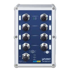 PLANET ISW-800T-M12 Industrial IP67 Rated 8-Port 10/100Mbps M12 Fast Ethernet Switch with Wide Operating Temperature PLANET ISW-800T-M12 Industrial IP67 Rated 8-Port 10/100Mbps M12 Fast Ethernet Switch with Wide Operating Temperature