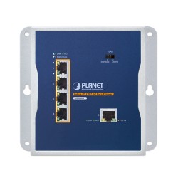 PLANET WGS-E304PT Industrial 1-Port 10/100/1000T 802.3bt PoE++ to 4-Port 802.3at PoE+ Wall-mounted Extender PLANET WGS-E304PT Industrial 1-Port 10/100/1000T 802.3bt PoE++ to 4-Port 802.3at PoE+ Wall-mounted Extender