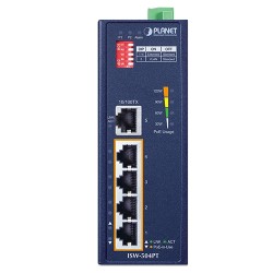 PLANET ISW-504PT Industrial 5-Port 10/100TX Ethernet Switch with 4-Port 802.3at PoE+ PLANET ISW-504PT Industrial 5-Port 10/100TX Ethernet Switch with 4-Port 802.3at PoE+