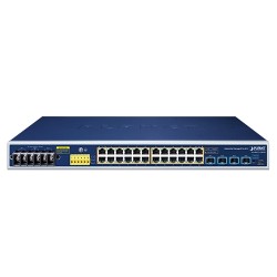 PLANET IGS-R4215-24P4X Industrial L2+ 24-Port 10/100/1000T 802.3at PoE + 4-Port 10G SFP+ Managed Ethernet Switch PLANET IGS-R4215-24P4X Industrial L2+ 24-Port 10/100/1000T 802.3at PoE + 4-Port 10G SFP+ Managed Ethernet Switch