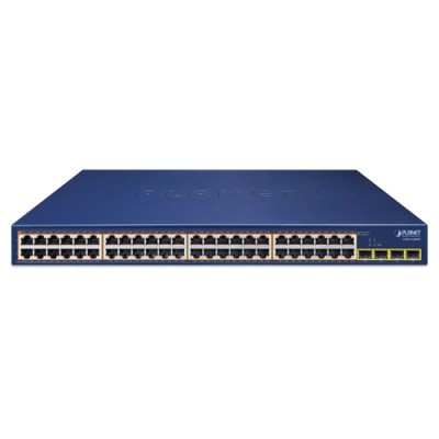 PLANET GSW-5240HP 48-Port 10/100/1000T 802.3at PoE + 4-Port 1000X SFP Gigabit Ethernet Switch