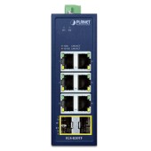 PLANET IGS-820TF Compact Industrial 6-Port 10/100/1000T + 2-Port 100/1000X SFP Ethernet Switch