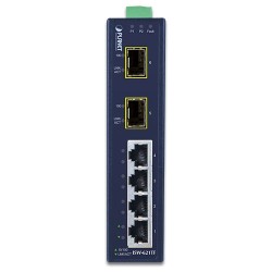 PLANET ISW-621TF 4-Port 10/100Base-TX + 2-Port 100Base-FX SFP Industrial Ethernet Switch with Wide Operating Temperature PLANET ISW-621TF 4-Port 10/100Base-TX + 2-Port 100Base-FX SFP Industrial Ethernet Switch with Wide Operating Temperature