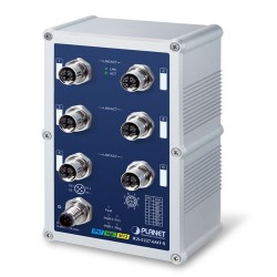 PLANET IGS-5227-6MT-X Industrial IP67-rated 6-Port 10/100/1000T M12 Managed Ethernet Switch (-40~75 degrees C, X-coded M12) PLANET IGS-5227-6MT-X Industrial IP67-rated 6-Port 10/100/1000T M12 Managed Ethernet Switch (-40~75 degrees C, X-coded M12)