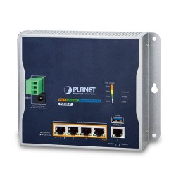 PLANET WGR-500-4P IP30 Industrial Wall-mount Gigabit Router with 4-Port 802.3at PoE+(120W PoE Budget PLANET WGR-500-4P IP30 Industrial Wall-mount Gigabit Router with 4-Port 802.3at PoE+(120W PoE Budget