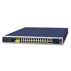 PLANET IGS-6325-24P4S Industrial L3 24-Port 10/100/1000T 802.3at PoE + 4-Port Shared 100/1000X SFP Managed Ethernet Switch (-40~75 degrees C) PLANET IGS-6325-24P4S Industrial L3 24-Port 10/100/1000T 802.3at PoE + 4-Port Shared 100/1000X SFP Managed Ethernet Switch (-40~75 degrees C)
