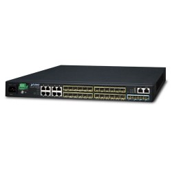 PLANET SGS-6341-16S8C4XR Layer 3 16-Port 100/1000X SFP + 8-Port Gigabit TP/SFP + 4-Port 10G SFP+ Stackable Managed Switch (100~240V AC, 36-75V DC) PLANET SGS-6341-16S8C4XR Layer 3 16-Port 100/1000X SFP + 8-Port Gigabit TP/SFP + 4-Port 10G SFP+ Stackable Managed Switch (100~240V AC, 36-75V DC)