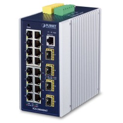 PLANET IGS-20040MT Industrial L2+ 16-Port 10/100/1000T + 4-Port 100/1000X SFP Managed Switch PLANET IGS-20040MT Industrial L2+ 16-Port 10/100/1000T + 4-Port 100/1000X SFP Managed Switch