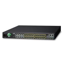 PLANET XGS3-24242 Layer 3 24-Port 100/1000X SFP + 8-Port Shared TP + 4-Port 10G SFP+ Stackable Managed Switch (100~240V AC, 36-75V DC) PLANET XGS3-24242 Layer 3 24-Port 100/1000X SFP + 8-Port Shared TP + 4-Port 10G SFP+ Stackable Managed Switch (100~240V AC, 36-75V DC)