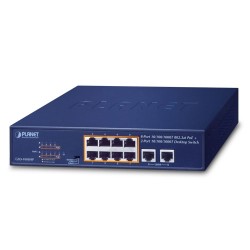 PLANET GSD-1008HP 8-Port 10/100/1000T 802.3at PoE + 2-Port 10/100/1000T Desktop Switch (120 watts) PLANET GSD-1008HP 8-Port 10/100/1000T 802.3at PoE + 2-Port 10/100/1000T Desktop Switch (120 watts)