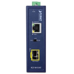 PLANET IGT-815AT Industrial Compact 100/1000BASE-X to 10/100/1000BASE-T Media Converter PLANET IGT-815AT Industrial Compact 100/1000BASE-X to 10/100/1000BASE-T Media Converter