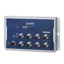 PLANET WGS-5225-8MT Industrial L2+ 8-Port 10/100/1000T M12 Wall-mount Managed Switch PLANET WGS-5225-8MT Industrial L2+ 8-Port 10/100/1000T M12 Wall-mount Managed Switch