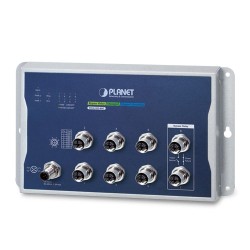 PLANET WGS-5225-8MT Industrial L2+ 8-Port 10/100/1000T M12 Wall-mount Managed Switch PLANET WGS-5225-8MT Industrial L2+ 8-Port 10/100/1000T M12 Wall-mount Managed Switch