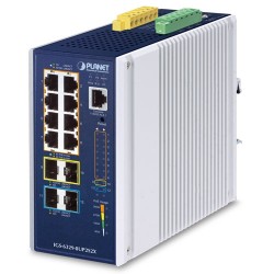 PLANET IGS-6329-8UP2S2X Industrial L3 8-Port 10/100/1000T 802.3bt PoE + 2-Port 1G/2.5G SFP + 2-Port 10G SFP+ Managed Ethernet Switch PLANET IGS-6329-8UP2S2X Industrial L3 8-Port 10/100/1000T 802.3bt PoE + 2-Port 1G/2.5G SFP + 2-Port 10G SFP+ Managed Ethernet Switch