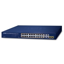 PLANET GSW-2824P 24-Port 10/100/1000T 802.3at PoE + 2-Port 10/100/1000T + 2-Port Gigabit TP/SFP Combo Ethernet Switch PLANET GSW-2824P 24-Port 10/100/1000T 802.3at PoE + 2-Port 10/100/1000T + 2-Port Gigabit TP/SFP Combo Ethernet Switch