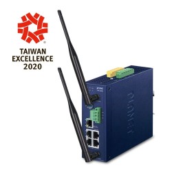 PLANET IVR-300W Industrial 5-Port 10/100/1000T + 802.11ax Wi-Fi VPN Security Gateway PLANET IVR-300W Industrial 5-Port 10/100/1000T + 802.11ax Wi-Fi VPN Security Gateway