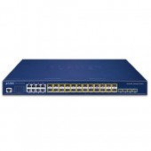 PLANET SGS-6310-16S8C4XR L3 16-Port 100/1000X SFP + 8-Port Gigabit TP/SFP + 4-Port 10G SFP+ Stackable Managed Switch (Dual 100~240V AC)