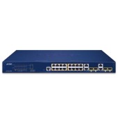 PLANET GS-4210-16P4C 16-Port 10/100/1000T 802.3at PoE + 4-Port Gigabit TP/SFP Combo Managed Switch