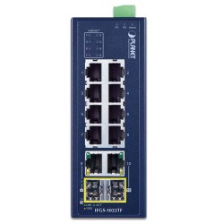 PLANET IFGS-1022TF Industrial 8-Port 10/100TX + 2-Port Gigabit TP/SFP Combo Ethernet Switch PLANET IFGS-1022TF Industrial 8-Port 10/100TX + 2-Port Gigabit TP/SFP Combo Ethernet Switch
