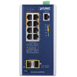 PLANET IGS-4215-4UP4T2S Industrial 4-Port 10/100/1000T 802.3bt PoE + 4-Port 10/100/1000T + 2-Port 100/1000X SFP Managed Switch PLANET IGS-4215-4UP4T2S Industrial 4-Port 10/100/1000T 802.3bt PoE + 4-Port 10/100/1000T + 2-Port 100/1000X SFP Managed Switch