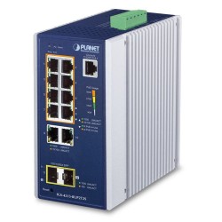 PLANET IGS-4215-8UP2T2S Industrial 8-Port 10/100/1000T 802.3bt PoE + 2-Port 10/100/1000T + 2-Port 100/1000X SFP Managed Switch PLANET IGS-4215-8UP2T2S Industrial 8-Port 10/100/1000T 802.3bt PoE + 2-Port 10/100/1000T + 2-Port 100/1000X SFP Managed Switch